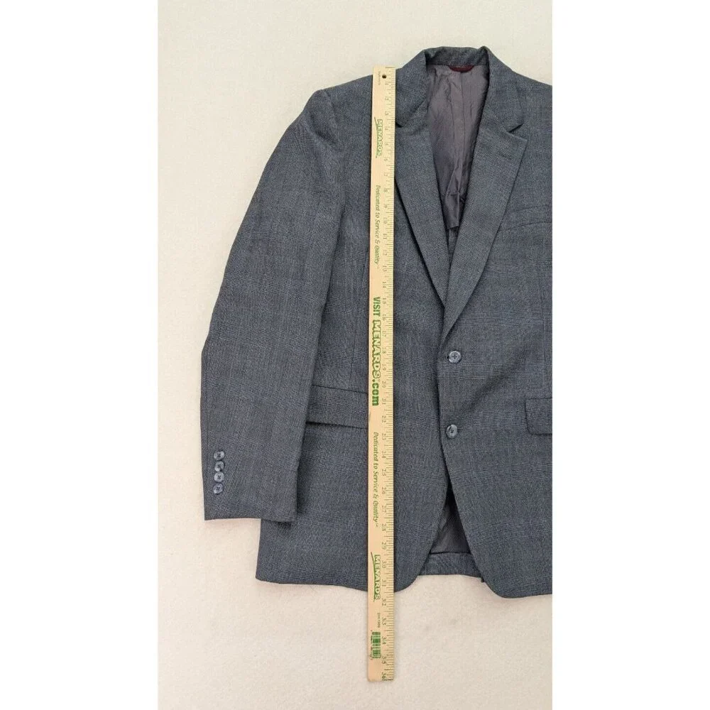 Hart Schaffner Marx Vintage Men's Blazer Jacket Sport Coat Size 40R Blue Plaid